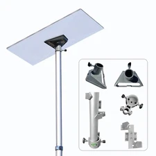 EEZ RV Products Starlink Gen3 Adapter with 10ft pole and RV Ladder Bracket Kit