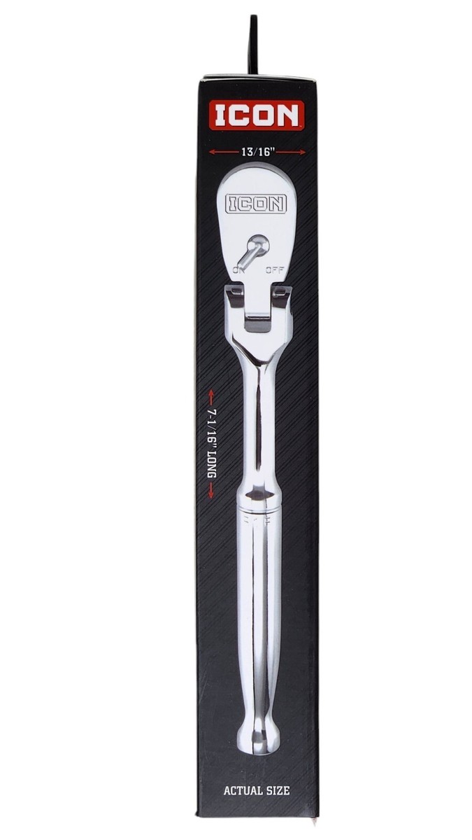 rara　1223 ICON 1/4 in. Drive Professional 90 Tooth Flex Head Chrome