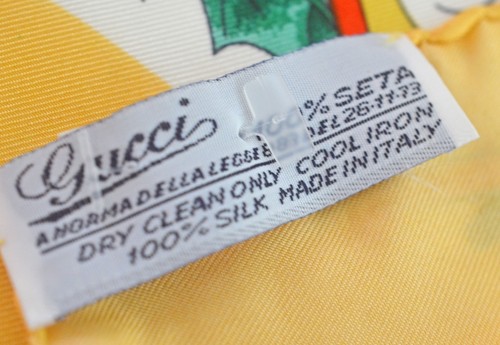 Authentic Vintage Gucci Silk Scarf with Winter Motif by V. Accornero UU167 - Picture 10 of 13