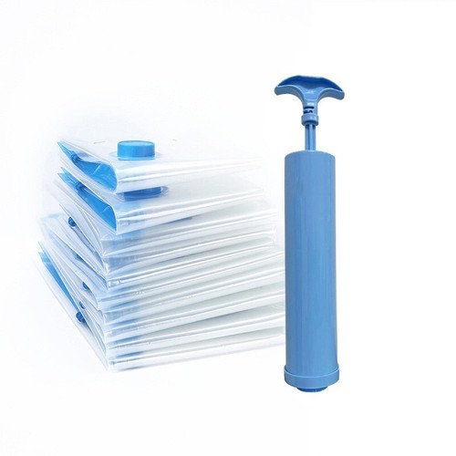5 Pack Jumbo Vacuum Storage Bags w/Hand Pump Medium Space Saver Storage Bags