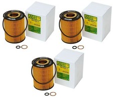 NEW Set of 3 Oil Filters Mann for BMW E60 E63 E64 E65 E66 X5 Rolls-Royce Phantom