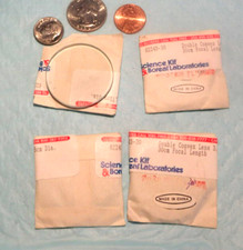 4 New Double-Convex Glass Lens, 375mm / 3.75cm Diameter 30cm Focal Length