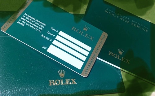 Original Rolex Zertifikat, Garantie Karte Alle Modelle. - Bild 4 von 4