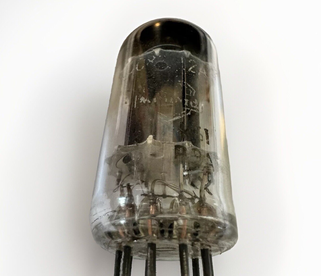 RARE NOS MITCHAM Mullard ECC82 12AU7 holy grail LONG Plates K61 dual Post Getter