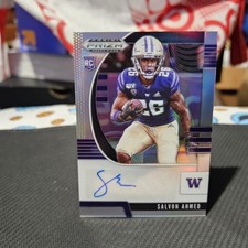 Autographed Signed Salvon Ahmed 2020 Prizm Draft Picks Silver Rookie Card #151