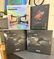 Four Ready to Fly Drones w/ Obstacle Avoidance Remote Control 90 Min