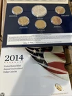 2014-W Silver Eagle in Annual Uncirculated Dollar 6 Coin Set - Mint Packaging