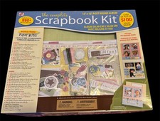 The Complete Scrapbook Kit. Set of 880 pieces/ articles. 12x12 post bound album