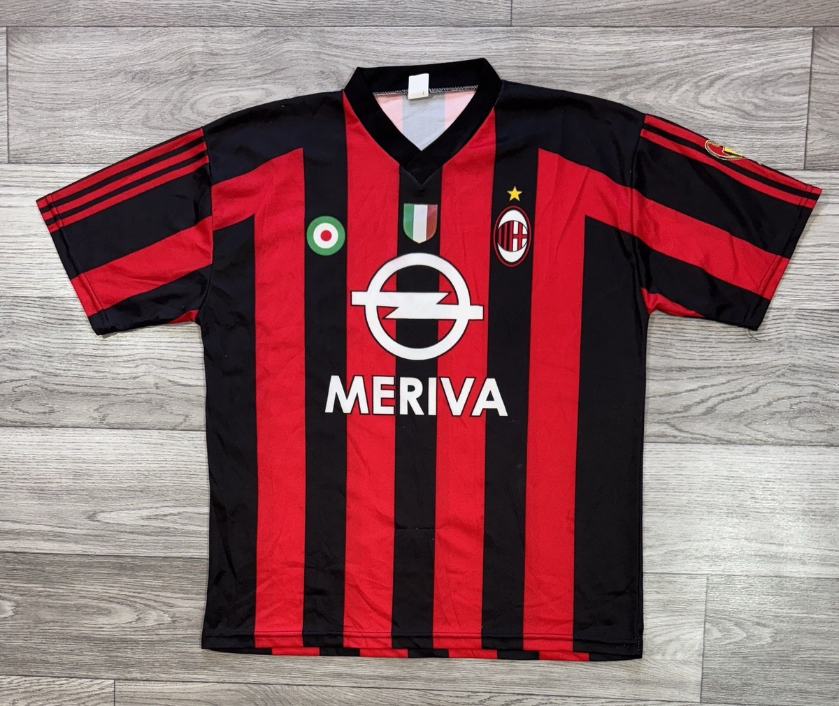 AC MILAN Meriva #13 NESTA FAN FOOTBALL SHIRT SOCCEE JERSEY SIZE XL