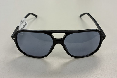 Ray-Ban RB2198 BILL Aviator Sunglasses Black Frame Blue Tinted Lenses 145mm