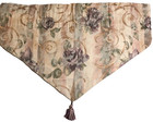 Croscill Chambord Cassis  2 Pc Valance Tassel Rod Pocket Soft Colors Cottage