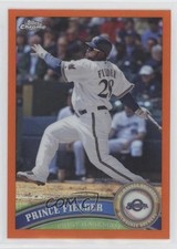 2011 Topps Chrome Retail Orange Refractor Prince Fielder #9 0v59
