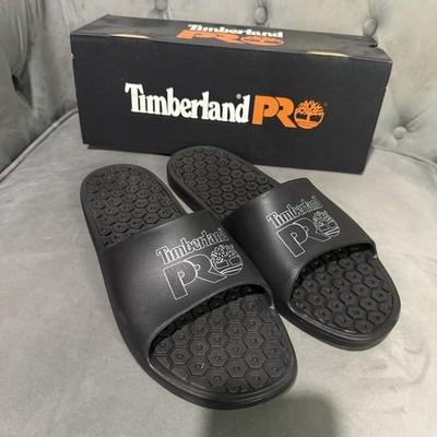Timberland PRO Mens Anti-Fatigue Technology Black Slides Size 13