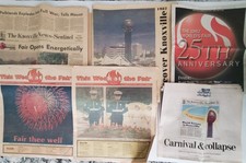 1982 Worlds Fair Knoxville Tennessee Set of 7 News Sentinel Newspapers 2007 2012