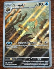Pokémon TCG Omanyte Scarlet & Violet 151 Illustration Rare Card 180/165 LP on eBay