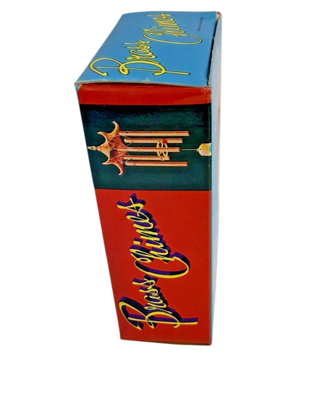 Vintage Brass Wind Chimes Pagoda Style Hong Kong Deadstock Boxed Hanging Decor