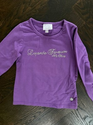 S&D Le Chic Longsleeve Gr.104 mit Strass Lila Sehr guter Zustand