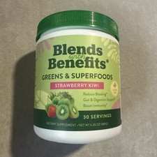 360 Nutrition Blends with Benefits Super Greens Powder w/Probiotics, Exp 12/26