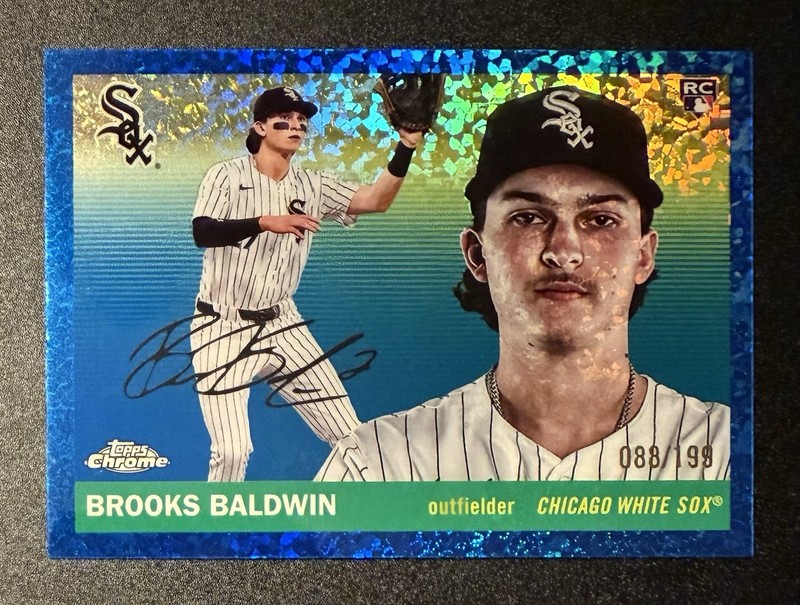 2025 Topps Chrome Platinum Brooks Baldwin #252 Blue Mini Diamond /199 RC (OP1)