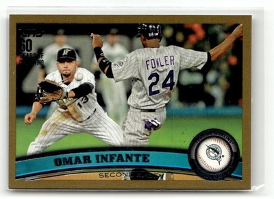 2011 Topps Update #US149 Omar Infante Gold #/2011