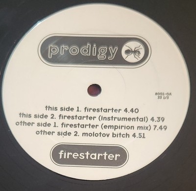 Prodigy - Firestarter - 12'' Vinyl - 1996 - US - VG+
