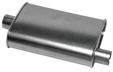 Thrush Muffler Deep Performance Tone Inlet 2.5 Pipe Connection Offset 