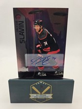 Jaccob Slavin 2023-24 Skybox Metal Universe Autographed Card