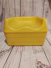 Yellow Vintage Plastic Booster Seat