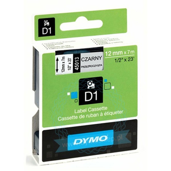 DYMO® D1 tape 12 mm, sort/gul - Image 3