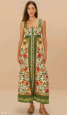 FARM Rio Sand Garden Tapestry Back Bow Maxi Dress SOLD OUT ONLINE, Size XL