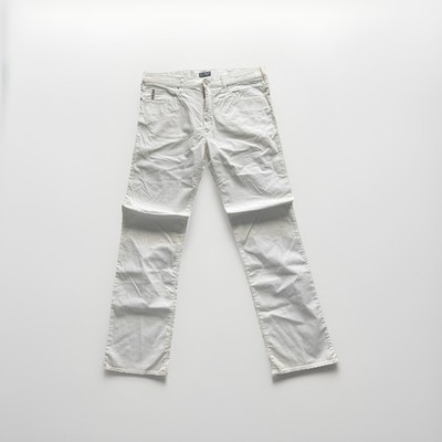 Armani Jeans Hose Weiß Baumwolle Größe 38 Comfort Fabric Neu mit Etikett