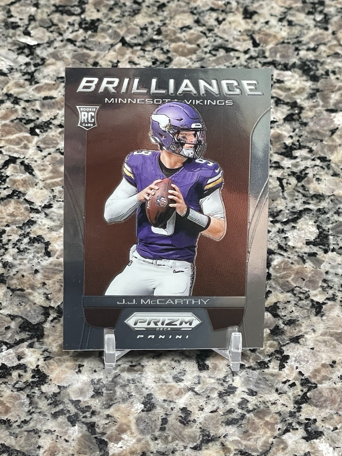 J.J. McCARTHY 2024 Panini Prizm Deca FOTL Brilliance #7 Rookie RC Vikings