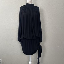 Elliatt Amorette Minidress Large Draped Side Tie Ruched Cocktail Date Night