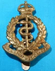WW2 ERA RAMC ROYAL ARMY MEDICAL CORPS BRITISH MILITARY BRASS CAP BADGE K/C