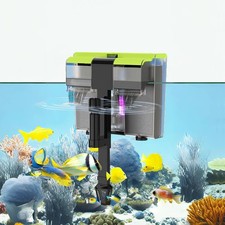 Aquarium Filter- 4 in 1 Double Waterfall U-V Fish Tank Filter for Green Water...