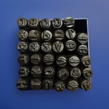 Metal Letter Number Stamp Punch Set A-Z 0-9 Steel Marking Tool Kit   Used