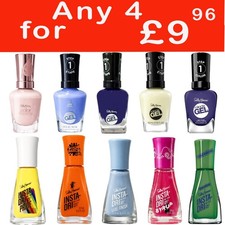 SALLY HANSEN NAIL POLISH / VARNISH CHOOSE ANY 4 AND ADD TO THE BASKET ??