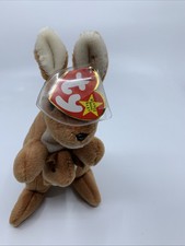 Ty Beanie Baby Pouch the Kangaroo 1996 with Errors Rare Collectable 