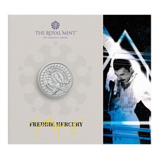 2025 Freddie Mercury UK &pound;5 Five Pound BU Coin Royal Mint Sealed Pack FREE UK P&P