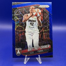 2025 Panini Prizm WNBA Brittney Griner Blue Velocity Prizm #46 Atlanta Dream