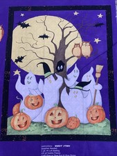 Ghost Story Halloween Panel Cotton Sewing Quilting Fabric