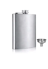 Stainless Steel 8oz Hip Flask With Stainless Steel Funnel