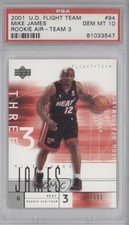 2001 Upper Deck Flight Team /500 Mike James (High Performance) PSA 10 GEM MT 0q3