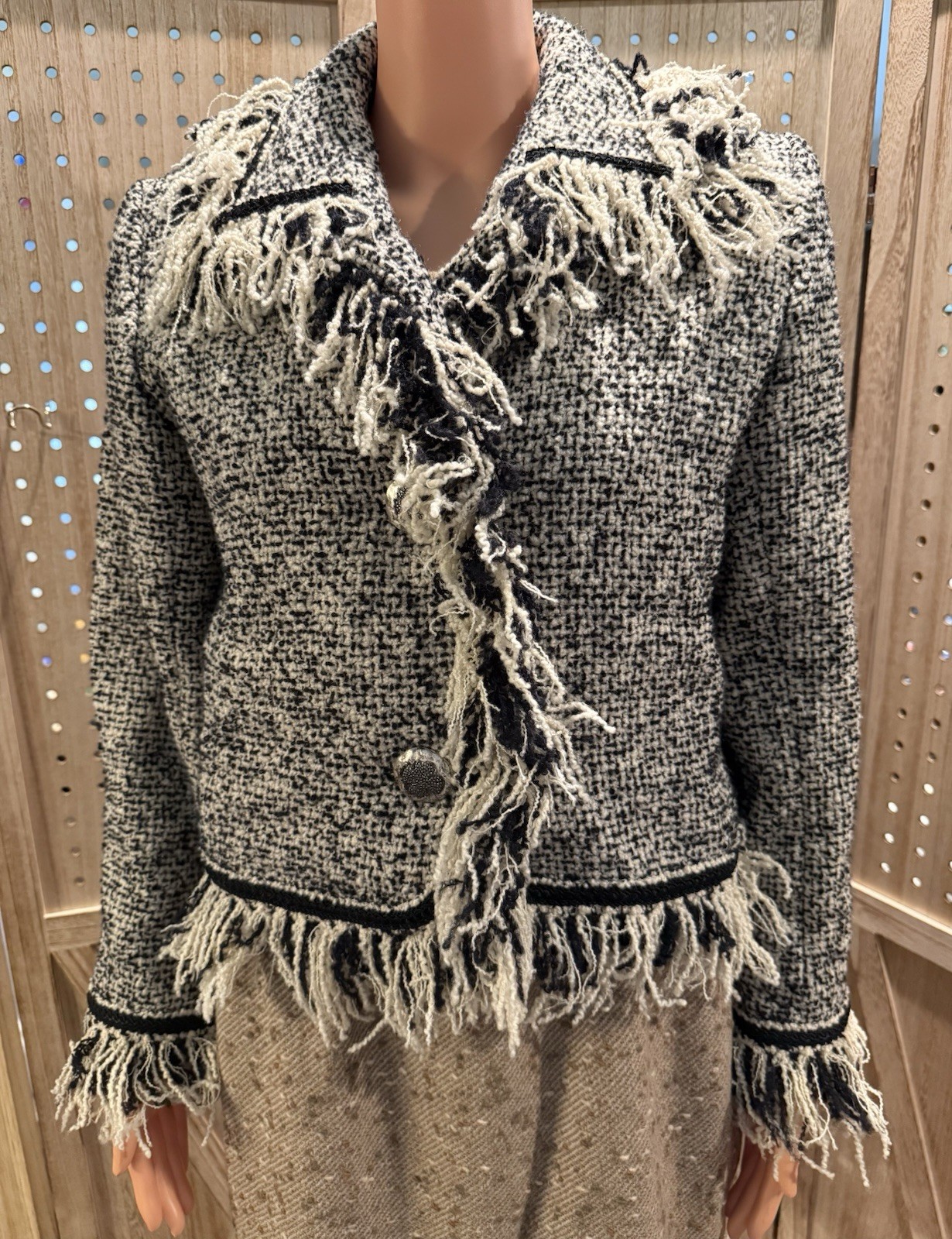 Giacca vintage Yves Saint Laurent YSL misto lana 38 US 6 S M donna