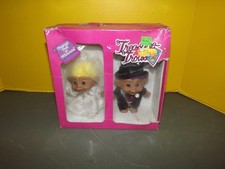 ACE Novelty Co Treasure Trolls Bride  Groom Troll Dolls - Purple/Yellow Hair
