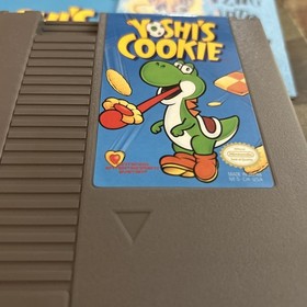 1993 NINTENDO NES YOSHI'S COOKIE CIB Complete in box with manual and inserts