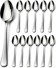 Kaffeel&ouml;ffel 12 St&uuml;ck, Edelstahl Teel&ouml;ffel Dessertl&ouml;ffel, 14cm Espresso L&ouml;ffel K