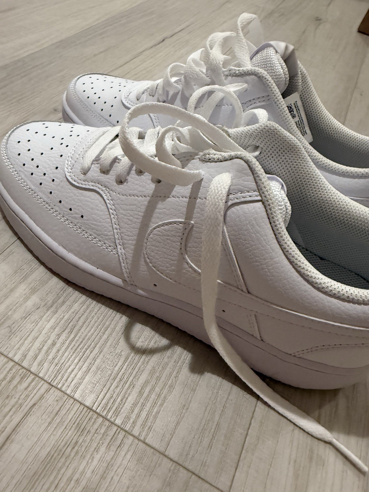 NEW Nike Court Vision Low CD5434-100 White Women's Size 10.5 Sneakers Casual