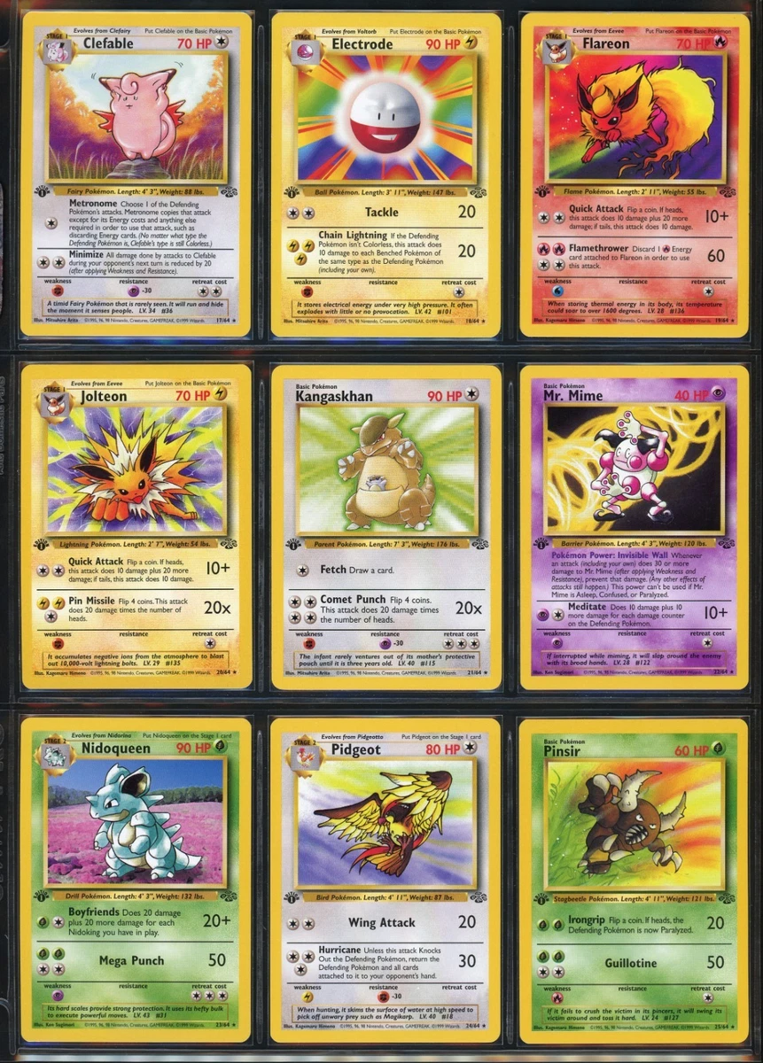 pokemon jungle unlimited card list 1st Edition Jungle (64/64) Complete Set 1999| TradingCardSets.Com main image 0