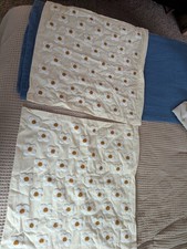 2pk Linen Blend Flower Pillow Covers 23x23